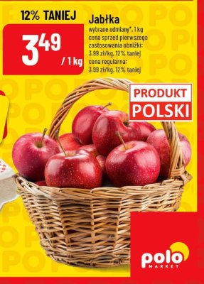 Jabłka wybrane odmiany 1kg promocja w POLOmarket
