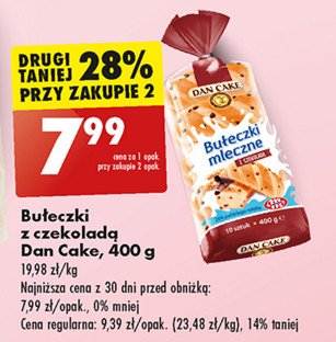 Bułeczki z czekoladą Dan cake promocja w Biedronka