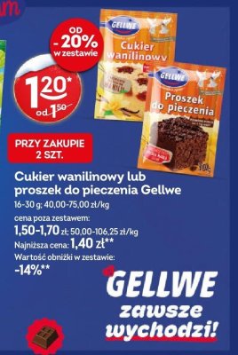Cukier wanilinowy Gellwe promocja w Żabka