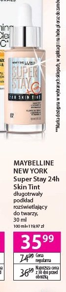 Podkład z wit. c 06 Maybelline super stay 24h skin tint promocja