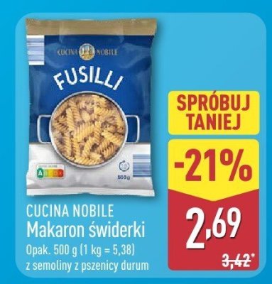 Makaron 艣widerki As-babuni promocja w Aldi