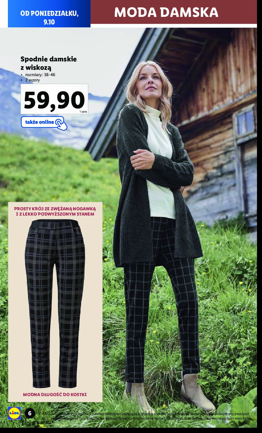 Spodnie damskie z wiskoz膮 38-46 promocja