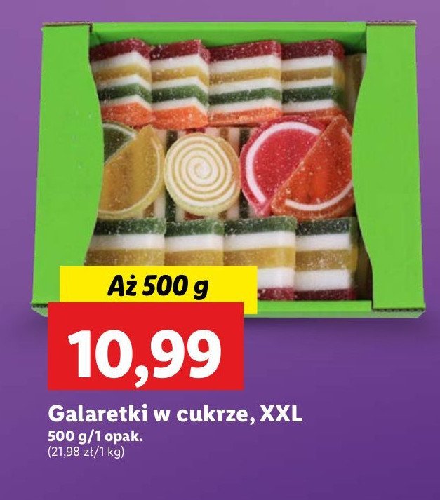 Galaretki owocowe w cukrze promocja