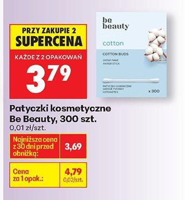 Patyczki kosmetyczne 300 szt. promocja w Biedronka