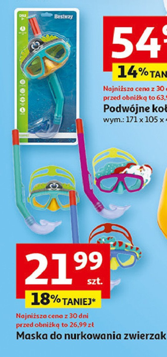 Maska do nurkowania z rurką Bestway promocja