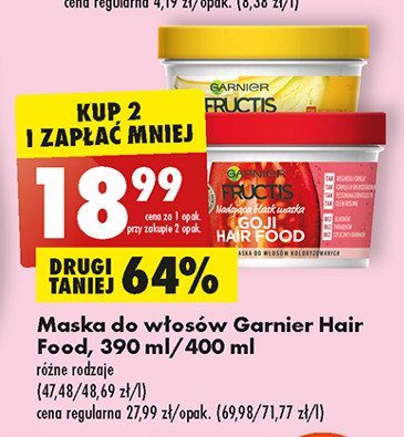 Maska do włosów goji Garnier fructis hair food promocja