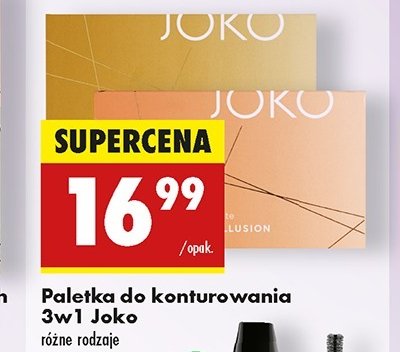 Paleta do konturowania 3w1 touch the illusion 03 peach Joko Joko make-up promocja w Biedronka