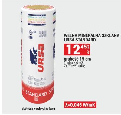 Wełna mineralna szklana Ursa Standard promocja w Merkury Market