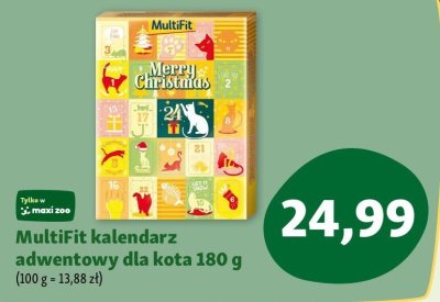 Kalendarz adwentowy dla kota MultiFit 180 g promocja w MAXI ZOO