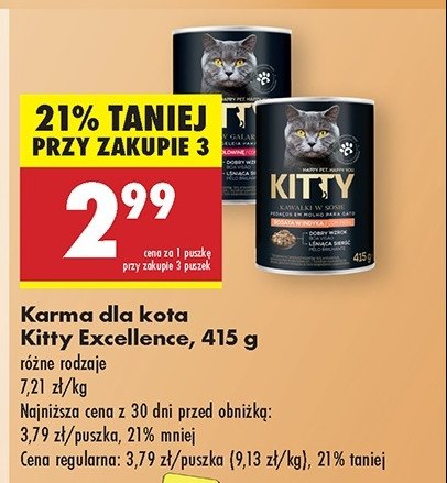 Karma dla kota z wołowiną i wątróbką Kitty promocja