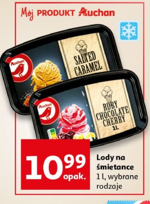 Lody wiśnia w czekoladzie Auchan promocja