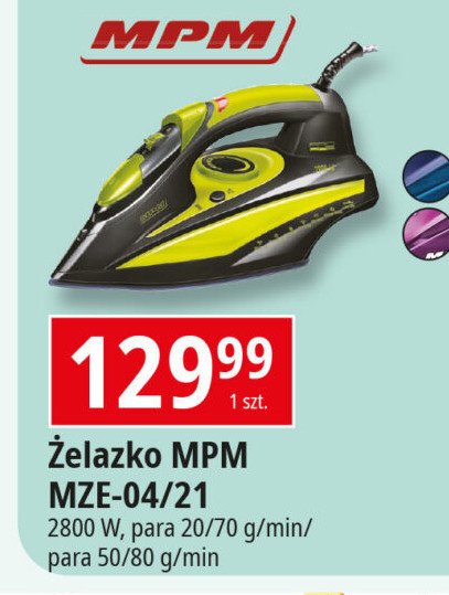 Żelazko mze-04/21 Mpm product promocja