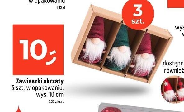 Bombki skrzaty 10 cm promocja