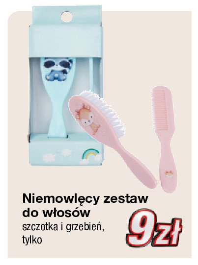 Szczotka i grzebień dla niemowląt promocja