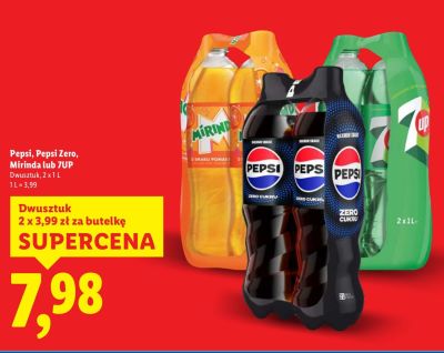 Napój Pepsi Zero  2 x 1 l promocja w Lidl