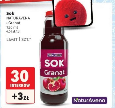 Sok Granat NATURAVENA promocja w Intermarche