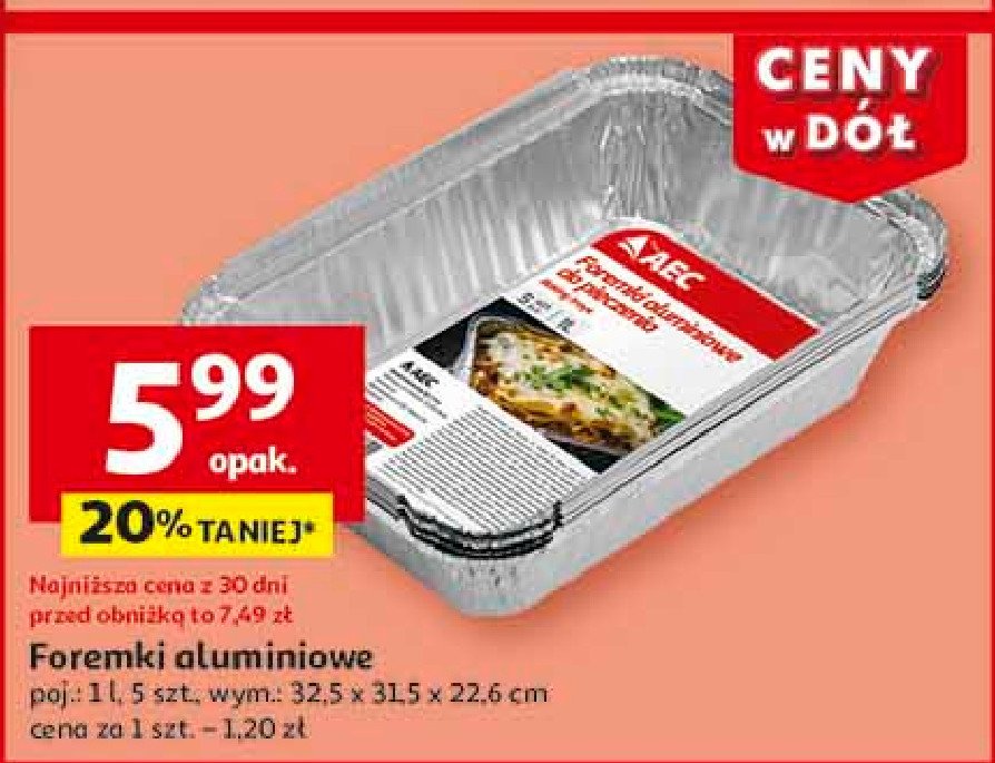 Foremki do pieczenia Aec promocja w Auchan