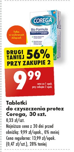 Tabletki do czyszczenia protez Corega tabs promocja