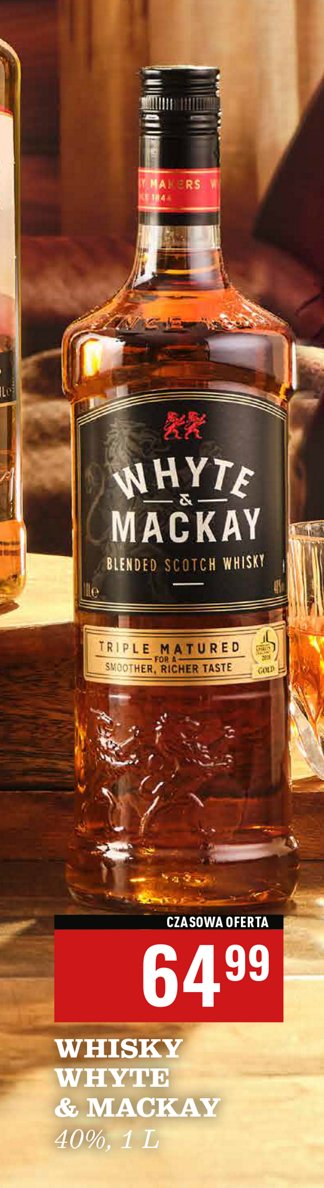 Whisky WHYTE & MACKAY promocja w Biedronka