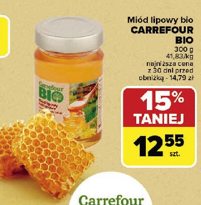 Miód lipowy Carrefour bio promocja w Carrefour