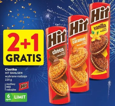 Ciastka HIT BAHLSEN wybrane rodzaje promocja w Intermarche