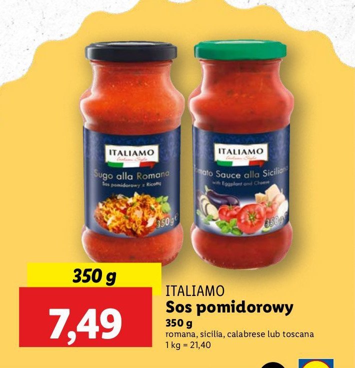 Sos sugo alla toscana Italiamo promocja w Lidl