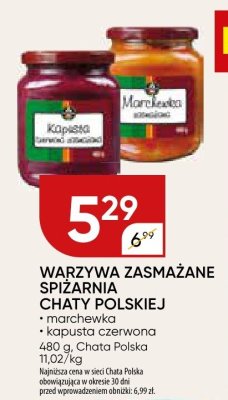 Warzywa zasmażane spiżarnia chaty polskiej promocja w Chata Polska