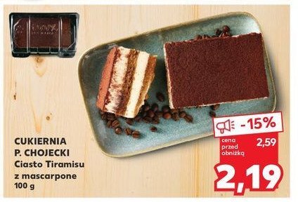 Tiramisu z mascarpone Chojecki promocja