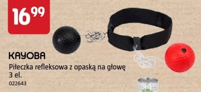 Piłeczka refleksowa z opaską na głowę 3 el. KAYOBA promocja w Jula