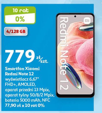 Smartfon redmi note 12 4/128gb Xiaomi promocja