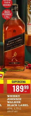 Whisky Johnnie Walker Black Label promocja w Biedronka