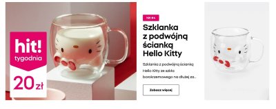 Szklanka z podwójną ścianką  promocja w Pepco