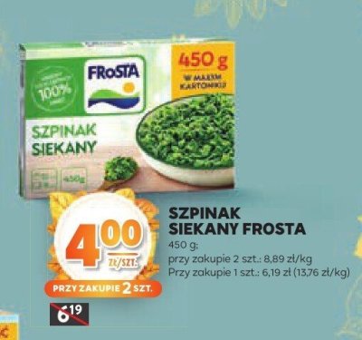 Szpinak promocja w Stokrotka