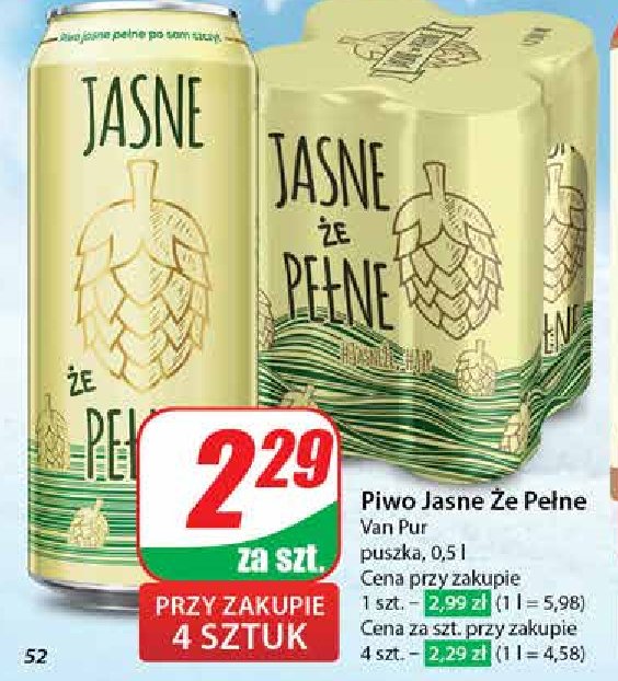 Piwo Jasne że pełne promocja