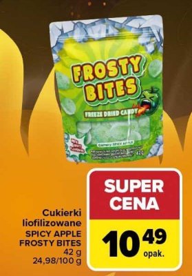 Cukierki liofilizowane SPICY APPLE FROSTY BITES promocja w Carrefour Market