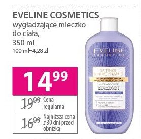 Mleczko do ciała wygładzające Eveline retinol & niacynamid promocja