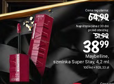 Szminka do ust Maybelline super stay ink crayon promocja