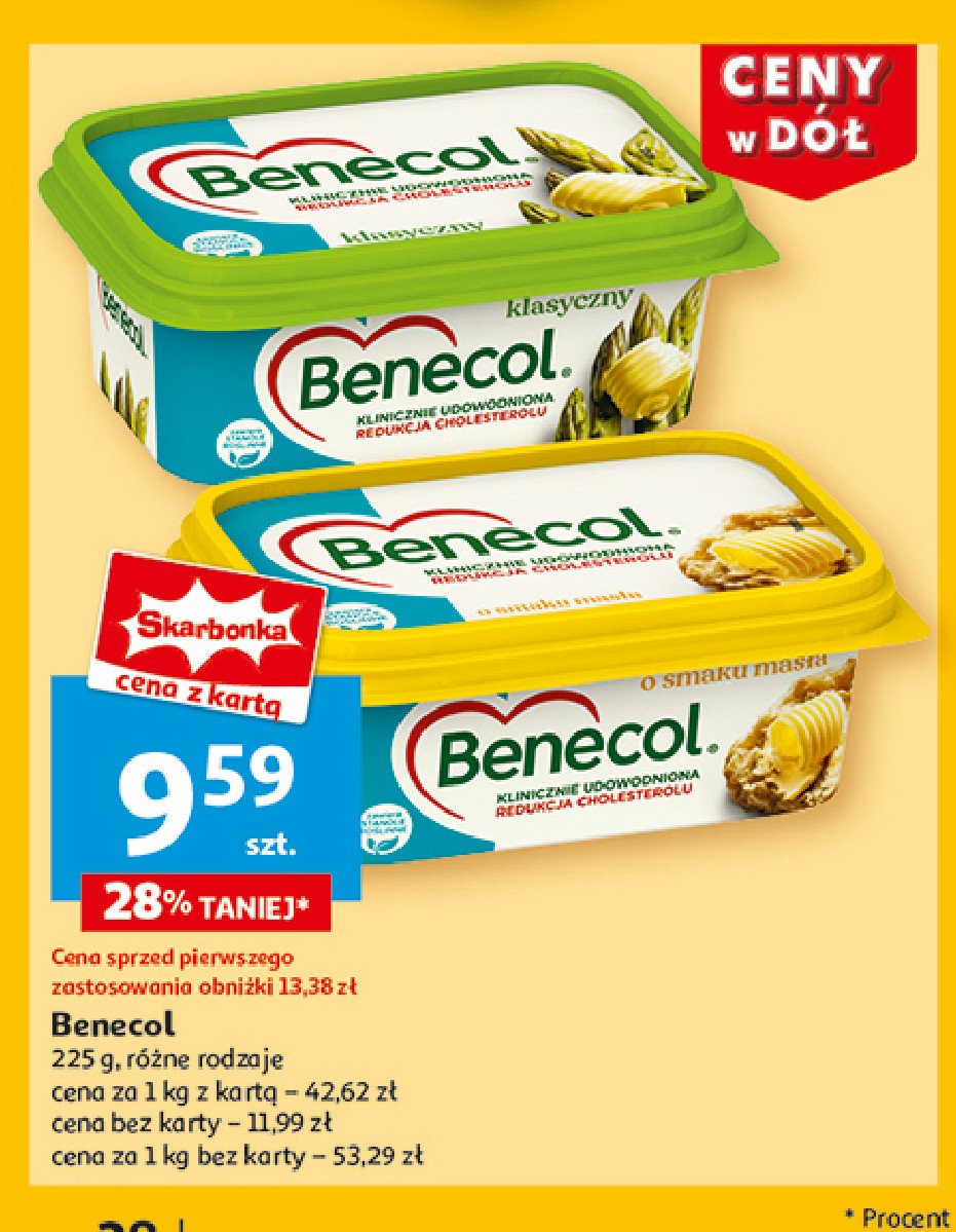 Margaryna Benecol classic Benecol raisio promocja w Auchan