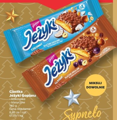 Ciastka Jeżyki kokosowe promocja w Netto