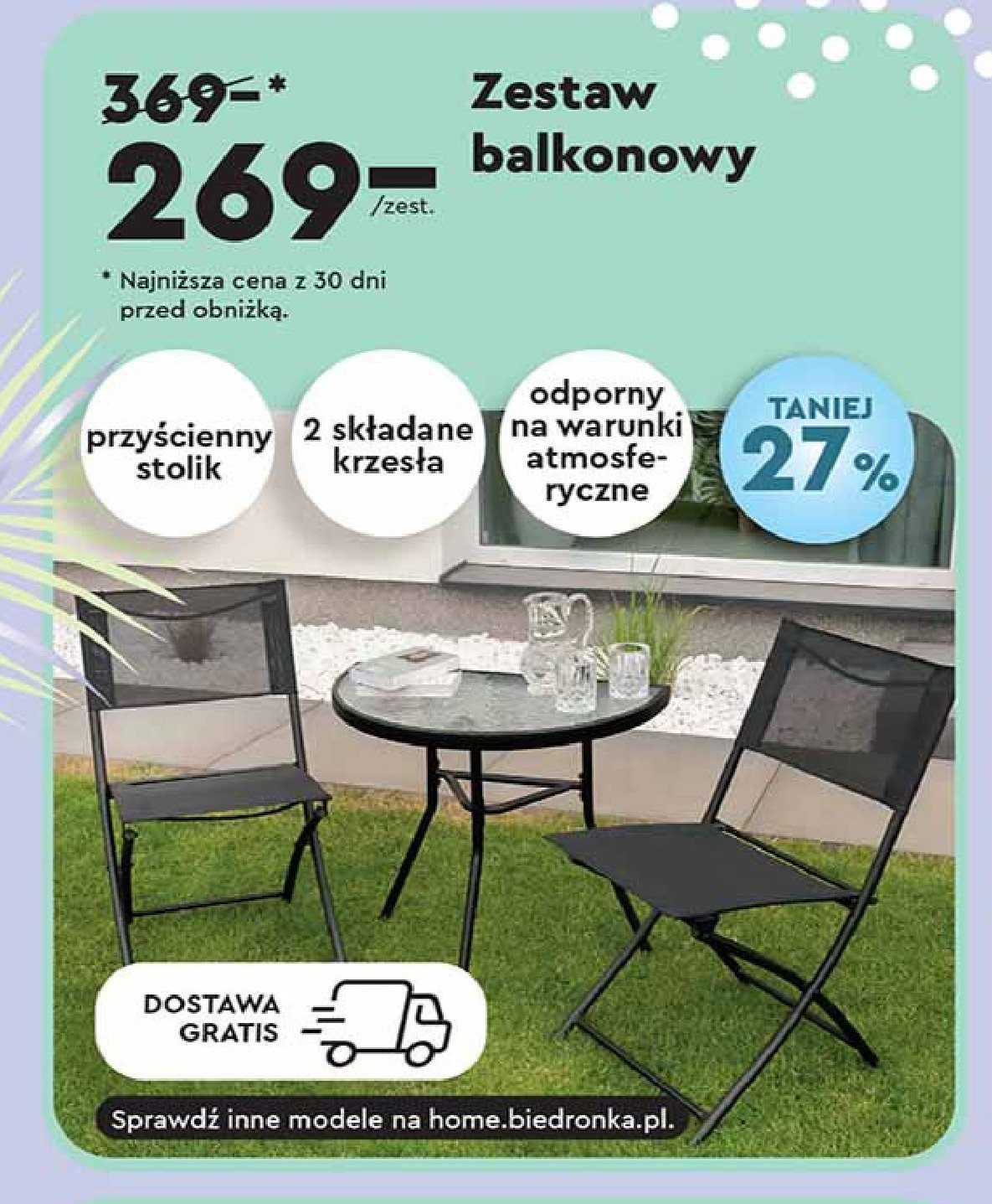 Zestaw balkonowy promocja