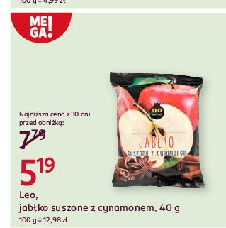 Jabłko suszone z cynamonem Leo dried fruits promocja