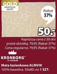 Mata łazienkowa ALMVIK KRONBORG 100% bawełna. 50x80 cm promocja w Jysk