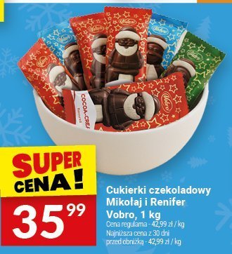 Cukierki czekoladowy Milka i Renifer Vobro, 1 kg promocja w Twój Market