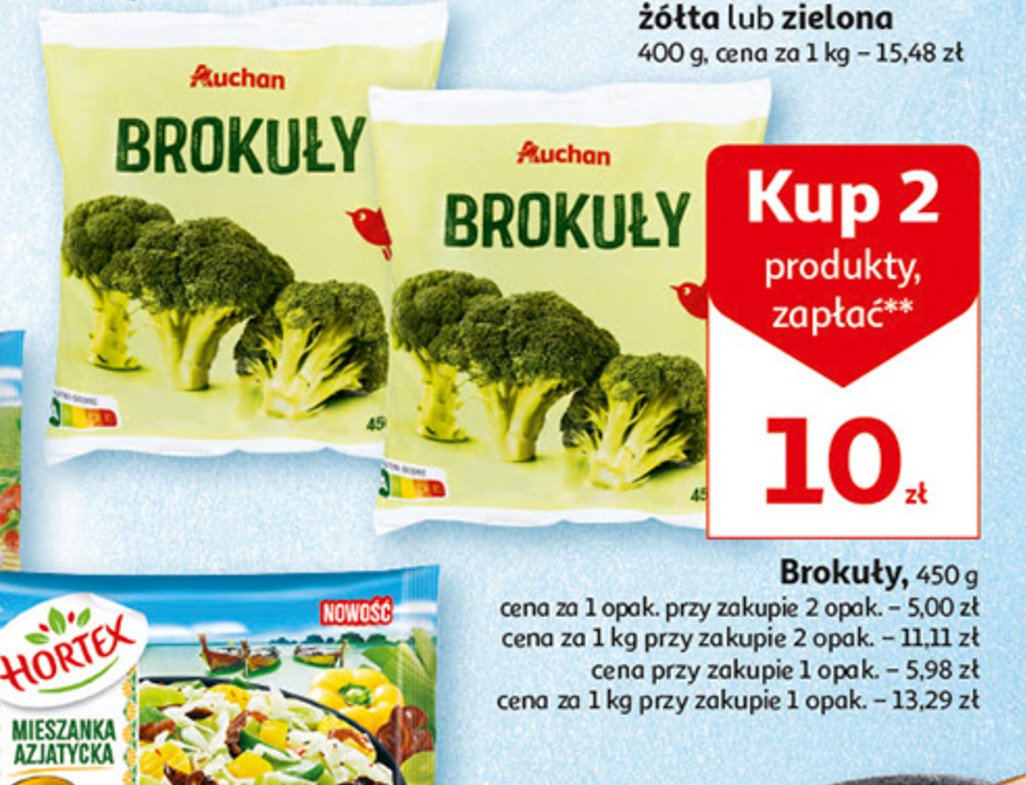 Brokuły Auchan promocja