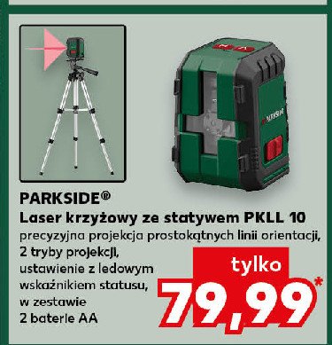 Laser krzyżowy ze statywem pkll 10 Parkside promocja