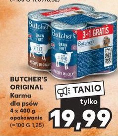 Karma dla psa dziczyzna- wo艂owina Butcher's promocja