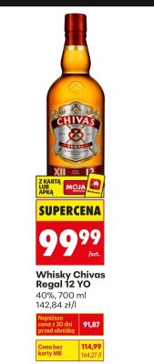 Whisky Chivas Regal 12 YO 40%, 700 ml promocja w Biedronka