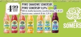 Piwo Somersby wild berries 0% promocja