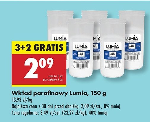 Wk艂ad parafinowy 48h 150 g Lumia promocja