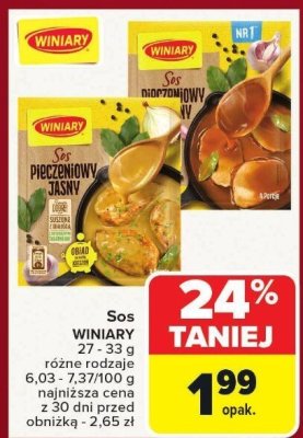 Sos Winiary różne rodzaje promocja w Carrefour Market
